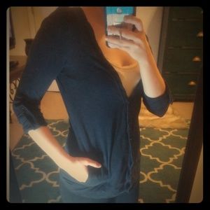 Black Cardigan with Pockets